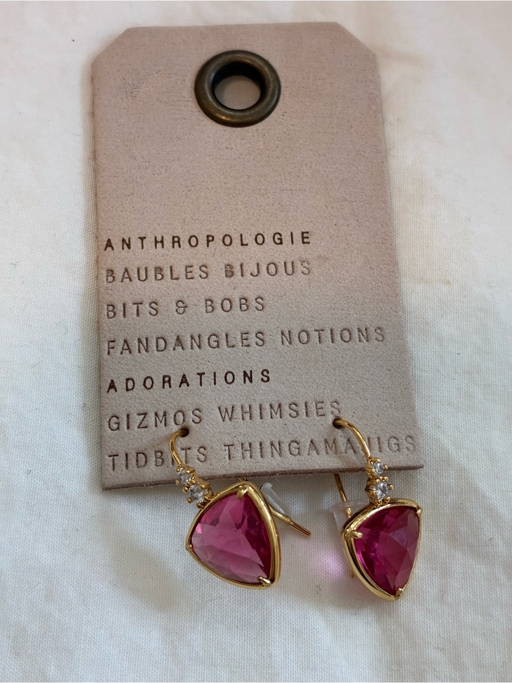 NWT Anthropologie Faceted Drop Earrings - Picture 2 of 4